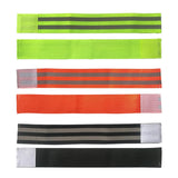 Maxbell 2xReflective Bands Wristband Reflector Tape Strips for Night Jogging Sports 35cm Green