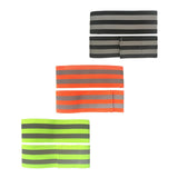 Maxbell 2xReflective Bands Wristband Reflector Tape Strips for Night Jogging Sports 35cm Green