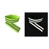 Maxbell 2xReflective Bands Wristband Reflector Tape Strips for Night Jogging Sports 35cm Green