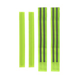 Maxbell 2xReflective Bands Wristband Reflector Tape Strips for Night Jogging Sports 35cm Green