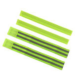 Maxbell 2xReflective Bands Wristband Reflector Tape Strips for Night Jogging Sports 35cm Green