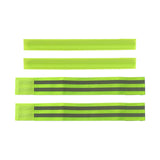 Maxbell 2xReflective Bands Wristband Reflector Tape Strips for Night Jogging Sports 35cm Green