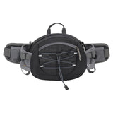 Maxbell Fanny Pack Hip Bag Adjustable Strap Waist Bag Pack for Hiking Sports Cycling Black - Aladdin Shoppers