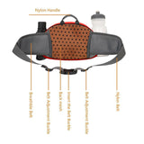 Maxbell Fanny Pack Hip Bag Adjustable Strap Waist Bag Pack for Hiking Sports Cycling Red - Aladdin Shoppers