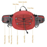 Maxbell Fanny Pack Hip Bag Adjustable Strap Waist Bag Pack for Hiking Sports Cycling Red - Aladdin Shoppers