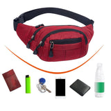 Maxbell Fanny Pack Hip Bag Chest Bag Running Waist Pack for Hiking Outdoor Workout Red - Aladdin Shoppers