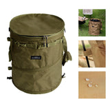Maxbell Camping Trash Can Foldable Dirty Clothes Basket Portable for Garden Picnic Green - Aladdin Shoppers
