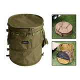 Maxbell Camping Trash Can Foldable Dirty Clothes Basket Portable for Garden Picnic Green - Aladdin Shoppers