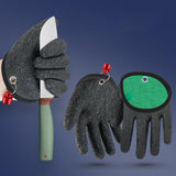 Maxbell Fishing Gloves Puncture Resistant Catch Fish Fish Landing Glove Fisherman Black - Aladdin Shoppers