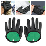 Maxbell Fishing Gloves Puncture Resistant Catch Fish Fish Landing Glove Fisherman Black - Aladdin Shoppers
