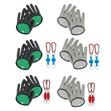 Maxbell Fishing Gloves Puncture Resistant Catch Fish Fish Landing Glove Fisherman Black - Aladdin Shoppers