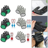 Maxbell Fishing Gloves Puncture Resistant Catch Fish Fish Landing Glove Fisherman Black - Aladdin Shoppers