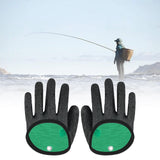 Maxbell Fishing Gloves Puncture Resistant Catch Fish Fish Landing Glove Fisherman Black - Aladdin Shoppers