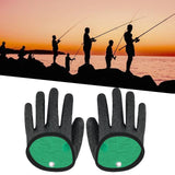 Maxbell Fishing Gloves Puncture Resistant Catch Fish Fish Landing Glove Fisherman Black - Aladdin Shoppers