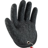 Maxbell Fishing Gloves Puncture Resistant Catch Fish Fish Landing Glove Fisherman Black - Aladdin Shoppers