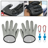 Maxbell Fishing Gloves Puncture Resistant Catch Fish Fish Landing Glove Fisherman Gray ABS Hook - Aladdin Shoppers