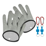 Maxbell Fishing Gloves Puncture Resistant Catch Fish Fish Landing Glove Fisherman Gray ABS Hook - Aladdin Shoppers