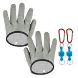 Maxbell Fishing Gloves Puncture Resistant Catch Fish Fish Landing Glove Fisherman Gray ABS Hook - Aladdin Shoppers