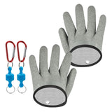 Maxbell Fishing Gloves Puncture Resistant Catch Fish Fish Landing Glove Fisherman Gray ABS Hook - Aladdin Shoppers