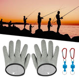 Maxbell Fishing Gloves Puncture Resistant Catch Fish Fish Landing Glove Fisherman Gray ABS Hook - Aladdin Shoppers