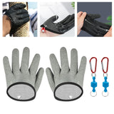 Maxbell Fishing Gloves Puncture Resistant Catch Fish Fish Landing Glove Fisherman Gray ABS Hook - Aladdin Shoppers