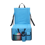 Maxbell Foldable Stadium Chair Camping Seat Cushion Outdoor Lightweight Travel Light Blue - Aladdin Shoppers