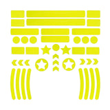 Maxbell Reflective Stickers High Visibility Decor Warning for Bikes Motorbike Yellow - Aladdin Shoppers