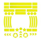 Maxbell Reflective Stickers High Visibility Decor Warning for Bikes Motorbike Yellow - Aladdin Shoppers