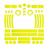 Maxbell Reflective Stickers High Visibility Decor Warning for Bikes Motorbike Yellow - Aladdin Shoppers
