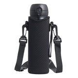 Maxbell 2xDetachable Kettle Pouch Holder Neoprene Water Bottle Carrier for Camping Black