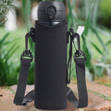 Maxbell 4xDetachable Kettle Pouch Holder Neoprene Water Bottle Carrier for Camping Black