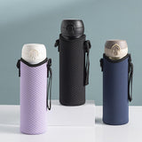 Maxbell 4xDetachable Kettle Pouch Holder Neoprene Water Bottle Carrier for Camping Black