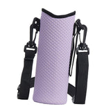 Maxbell 3xDetachable Kettle Pouch Holder Neoprene Water Bottle Carrier for Camping Light Purple