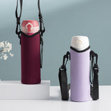 Maxbell 3xDetachable Kettle Pouch Holder Neoprene Water Bottle Carrier for Camping Light Purple