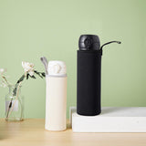 Maxbell 4xNeoprene Water Bottle Carrier Bag Cup Sleeve Holder Embossed 550ml Black