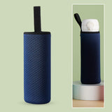 Maxbell 2xNeoprene Water Bottle Carrier Bag Cup Sleeve Holder Embossed 550ml Navy