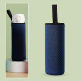 Maxbell 2xNeoprene Water Bottle Carrier Bag Cup Sleeve Holder Embossed 550ml Navy