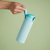 Maxbell 4xNeoprene Water Bottle Carrier Bag Cup Sleeve Holder Embossed 550ml Blue