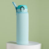 Maxbell 4xNeoprene Water Bottle Carrier Bag Cup Sleeve Holder Embossed 550ml Blue
