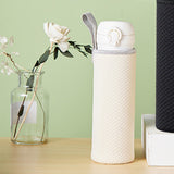 Maxbell 2xNeoprene Water Bottle Carrier Bag Cup Sleeve Holder Embossed 550ml Beige