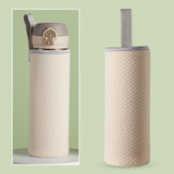 Maxbell 2xNeoprene Water Bottle Carrier Bag Cup Sleeve Holder Embossed 550ml Beige