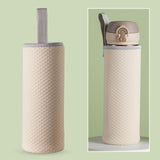 Maxbell 2xNeoprene Water Bottle Carrier Bag Cup Sleeve Holder Embossed 550ml Beige