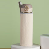 Maxbell 2xNeoprene Water Bottle Carrier Bag Cup Sleeve Holder Embossed 550ml Beige