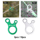 Maxbell AntiSlip Tightening Buckles 3 Hole Accessories Outdoor Activity Hiking Green 5pcs - Aladdin Shoppers