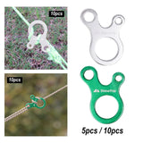 Maxbell AntiSlip Tightening Buckles 3 Hole Accessories Outdoor Activity Hiking Green 5pcs - Aladdin Shoppers