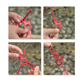 Maxbell AntiSlip Tightening Buckles 3 Hole Accessories Outdoor Activity Hiking Green 5pcs - Aladdin Shoppers