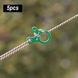 Maxbell AntiSlip Tightening Buckles 3 Hole Accessories Outdoor Activity Hiking Green 5pcs - Aladdin Shoppers