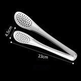 Maxbell 2xKitchen Tongs Serving Buffet Clip Metal Household for Cooking Pancakes BBQ