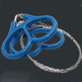 Maxbell 3xFoldable Hand Chainsaw Pocket Chainsaw Hand Saw Outdoor with Rings for Trees