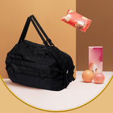 Maxbell 2xMultipurpose Reusable Shopping Bag Waterproof Beach Grocery Storage Tote Black